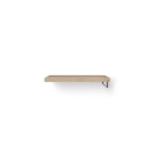Wastafelblad Base Wood eiken 100cm RVS 1x handdoekbeugel RE.