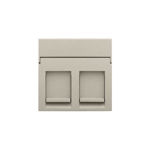 Centraalplaat data 2x RJ sand textured