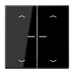 Stuurafdekking LS 2voudig zwart pijl HOME