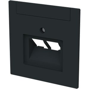 Centraalplaat voor datadoos 2 x RJ45 art-matzwart (1803-02-45M)
