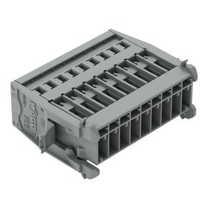 1-draads male steker CAGE CLAMP 4mm² grijs VVE=20