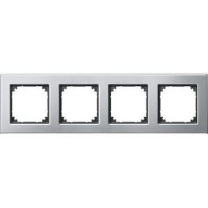 Afdekraam-M-Elegance-4-voudig-Metaal-Platinumzilver