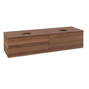 Wastafelonderkast Antao 1600x360x500mm Warm Walnut K28112HM