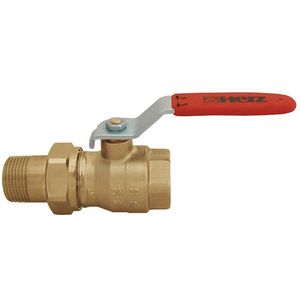 Kogelk+handgr plaatstaal vern bi x aansl.nip DN25 PN16 IGxAN