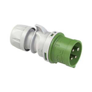 CEE-stekker / contactstop 16A 4p 50V 100-300Hz 10h groen IP44 Shark VVE=10