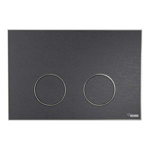 Frame Bedieningsplaat MEPA 2-toets zwart-matzilver