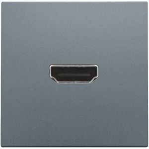Afwerkingsset met HDMI-naar-HDMI-aansl. blue grey coated