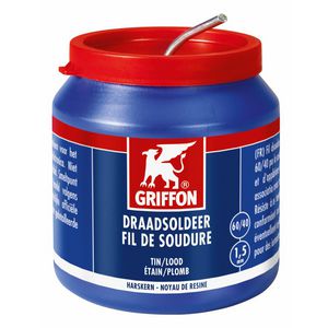 Draadsoldeer Tin/Lood 60/40 harskern Ø1,5mm pot 500g. VVE=6