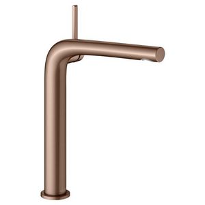 1-hendel wastafelmengkraan 240 afvoergarnituur rood goud