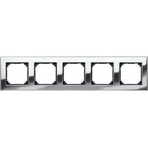 Afdekraam-M-Elegance-5-voudig-Metaal-Chroom