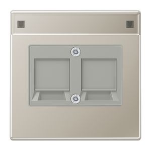 Afdekking edelstaal voor mod.jack 2-voudig LS VVE=10