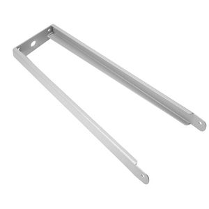 Muursteun van 500mm in grijs aluminium gelakte staalplaat