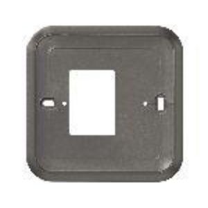 Grote afdekplaat T6 bedraad kleur zwart