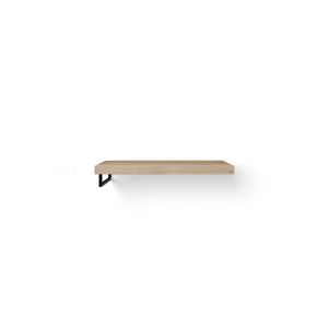 Wastafelblad Base Wood eiken 100cm zwart 1x handdoekbeugel LI.