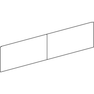 Vulladevoorzijde voor WSTOBK breedte 1595 cm grijs