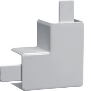Vlakke hoek voor goot 40x40mm LF lichtgrijs