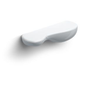 Cliff planchet keramiek 190x64mm wit  incl. bevestiging
