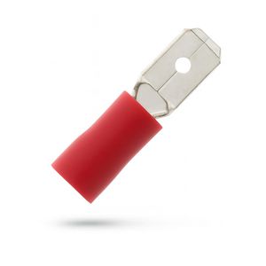 Kist a 100st. geisoleerde vlaksteker 4,8x0,8mm 0,5-1,5mm² PVC