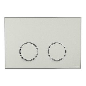 Frame Bedieningsplaat MEPA 2-toets warmgrijs-chroom glans