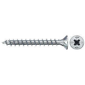 Spaanplaatschroef PowerFast 4,5x30mm PZ verzonken kop VD verzinkt VVE=100