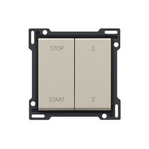 Afwerkingsset voor elektrisch gescheiden rolluikschakelaar sand textured
