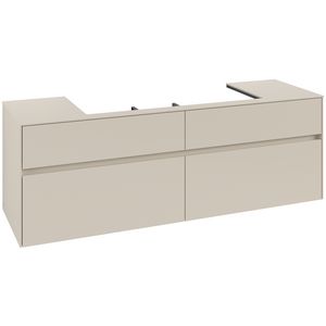 Wastafelonderkast Collaro 1600x548x500mm Cashmere Grey C03100VN