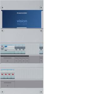 Groepenkast 4-groepenverdeler HS ALS 30mA/HACO/direct 3-fase