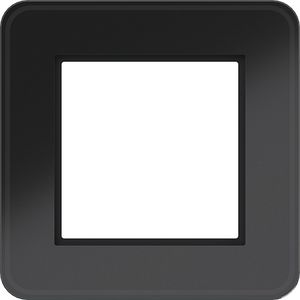 Afdekraam 1-voudig C.8 glas zwart glanzend