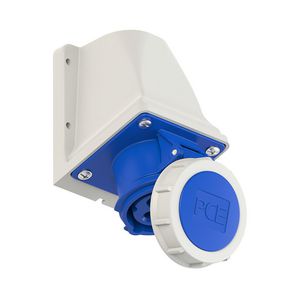 CEE opbouw wandcontactdoos 16A 3p 230V 6h blauw IP67