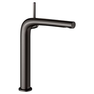 1-hendel wastafelmengkraan 240 afvoergarnituur titaanzwart geborsteld