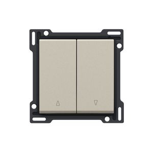 Afwerkingsset voor 2-voudige rolluikdrukknop sand textured