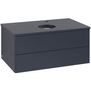 Wastafelonderkast Antao 800x360x500mm Mid.Blue Matt Lacquer K19050HG