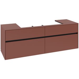 Wastafelonderkast Collaro 1600x548x500mm Wine Red C03100AH