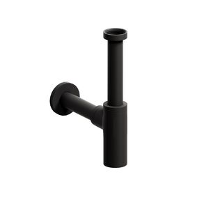 InBe designsifon type 1 rond mat zwart. Universeel toepasb