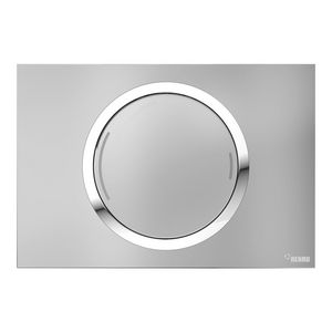 WC-Bedieningsplaat Zero 2-toets chroom mat