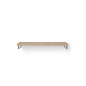 Wastafelblad Solo Wood eiken 140cm RVS 2x handdoekhouder