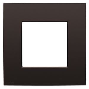 Enkelvoudige afdekplaat Niko Intense dark brown coated