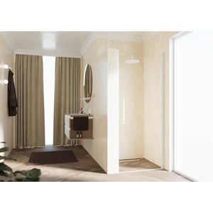 Douchedeur Young 1B 57 Ver.57-61Cm Helder Glas Wit Mat