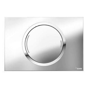 WC-Bedieningsplaat Zero 2-toets chroom glans