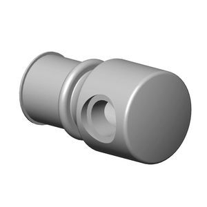 Greep 23x41mm Dark Platinum gebors.