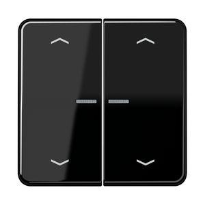 Stuurafdekking CD 2voudig zwart pijl HOME