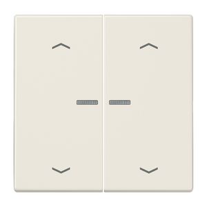 Stuurafdekking LS 2voudig wit pijl HOME