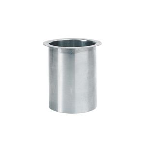 Zinken HWA tapeind/steekpijp vlak 80mm lengte 100mm bakgoot