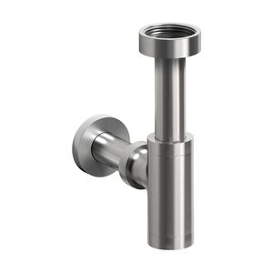 Design bekesifon 1.1/4" MINISUK v. fontein rvs geborsteld incl. verlooprubber 40mm