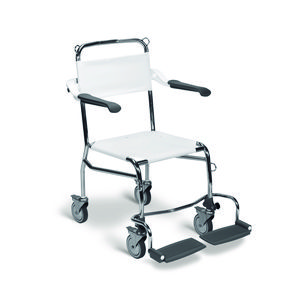 Zwembadstoel met voetsteun RVS 316