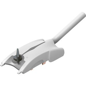 Plug 10A L1-N grijs +3m. kabel H05VVF