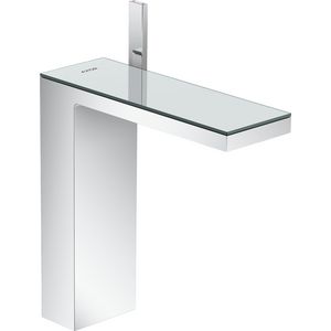 AXOR MyEdition 1-hendel wastafelmengkraan 230 met afvoerplug chroom/spiegel glas