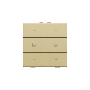 Dubbele motorsturingsbediening Home Control gold coated