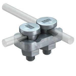 Verbindingsklem twee ronde geleiders 8-10mm staalzi VVE=20