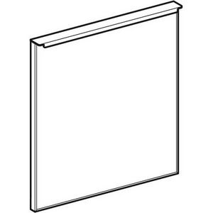 deur voor onderkast voor handwasbak: Taupe, Breedte =45c m